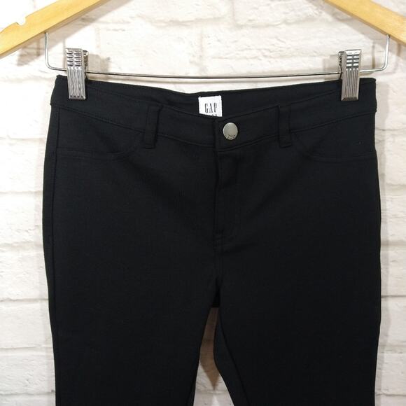 F Gap Girl's Black School Uniform Jersey Ponte Stretch Dress Pants NWT 7 Plus - Picture 2 of 7